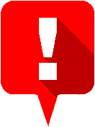 Rotes Ausrufezeichen